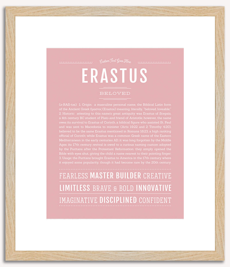 Erastus | Name Art Print