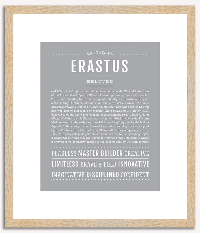 Erastus | Name Art Print