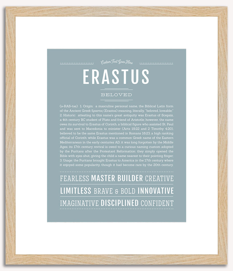 Erastus | Name Art Print