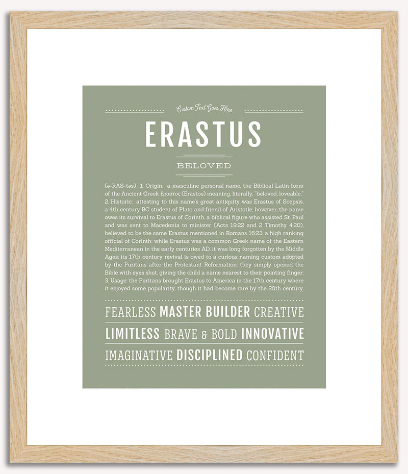 Erastus | Name Art Print