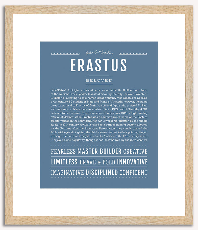 Erastus | Name Art Print