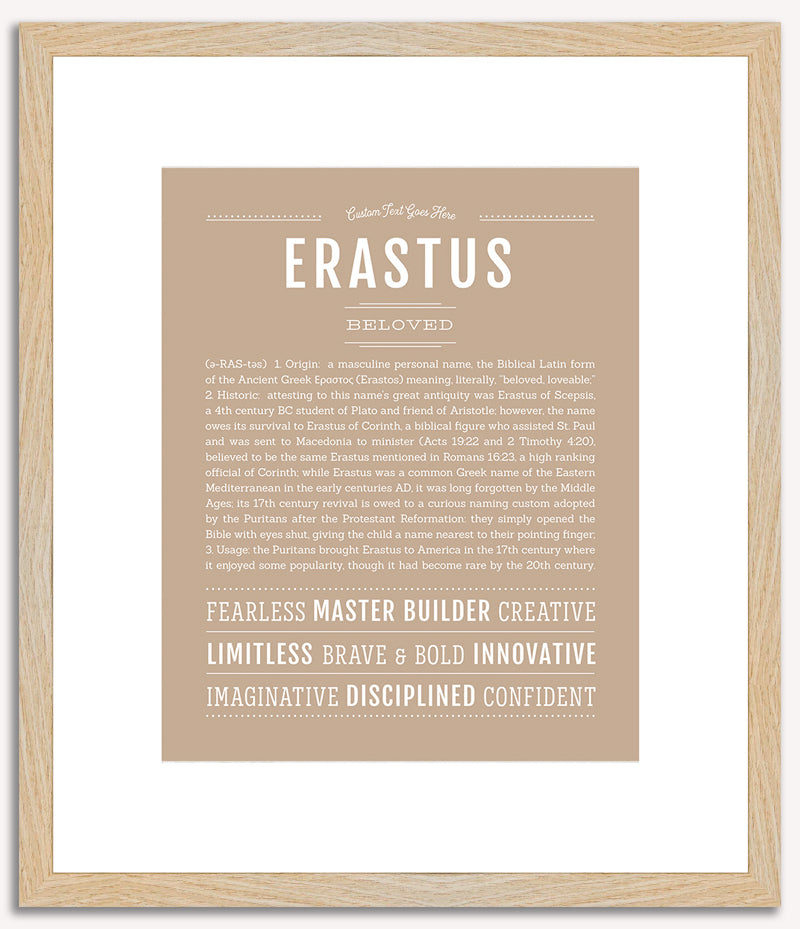 Erastus | Name Art Print