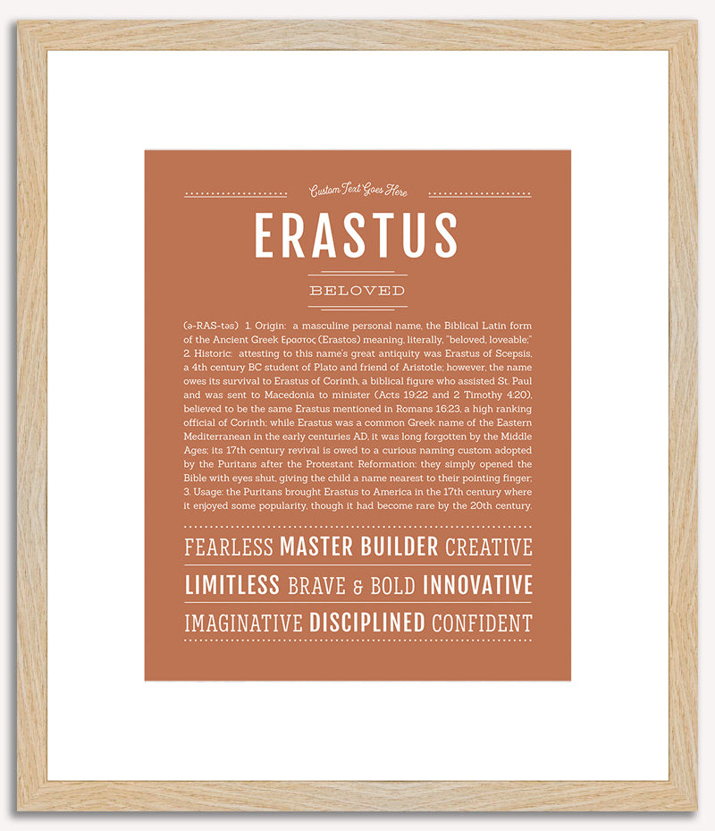 Erastus | Name Art Print