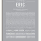 Eric Personalized Name Meaning Art Prints – Name Stories
