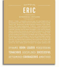 Eric Personalized Name Meaning Art Prints – Name Stories
