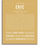 Eric Personalized Name Meaning Art Prints – Name Stories