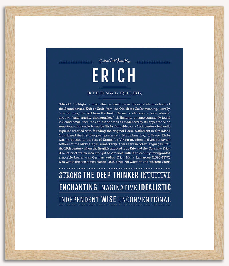 Erich | Name Art Print