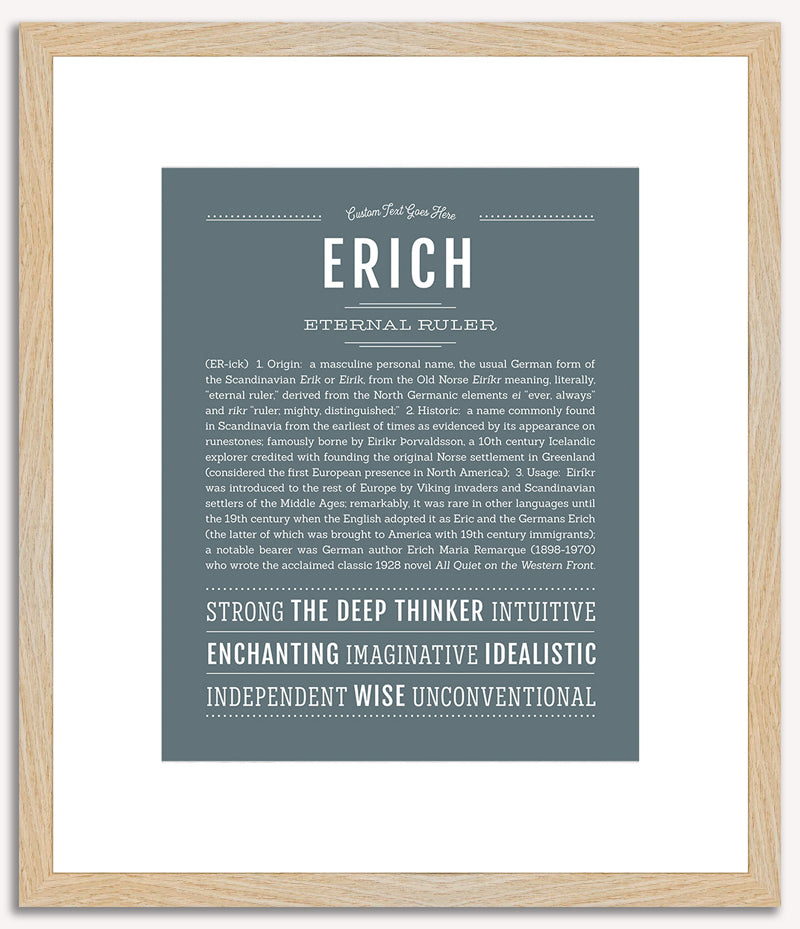 Erich | Name Art Print