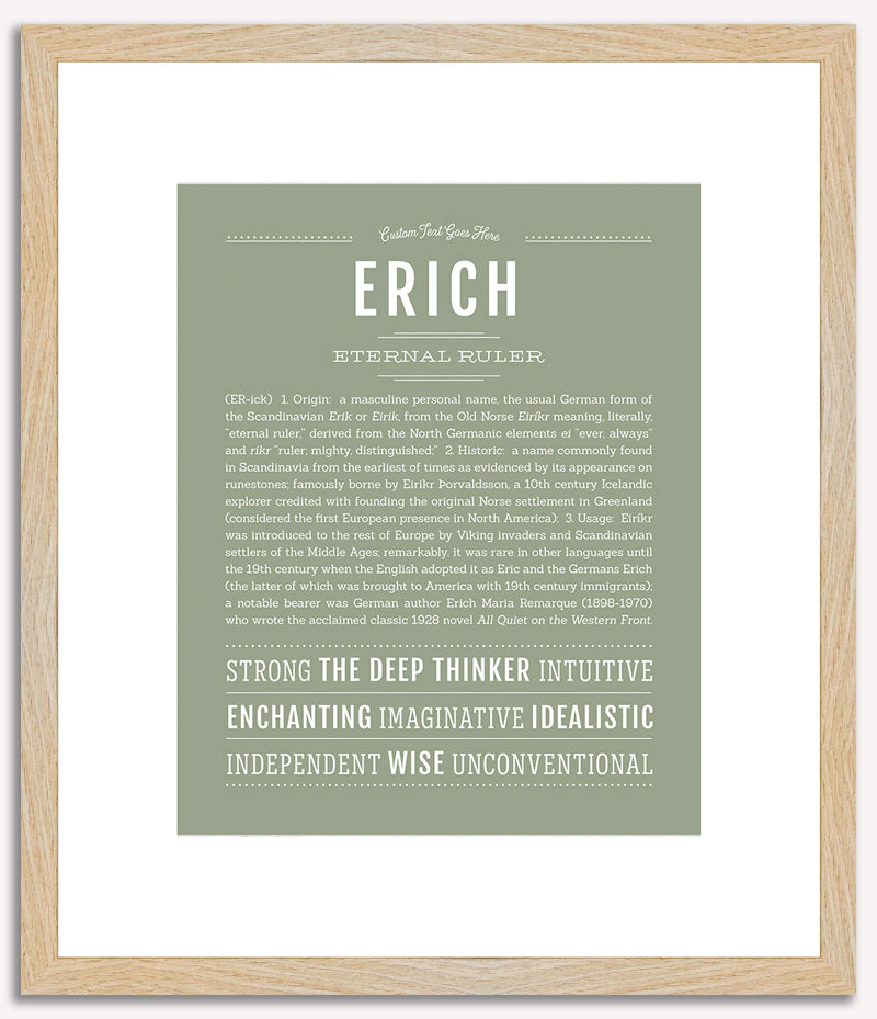 Erich | Name Art Print