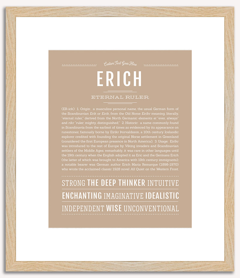 Erich | Name Art Print