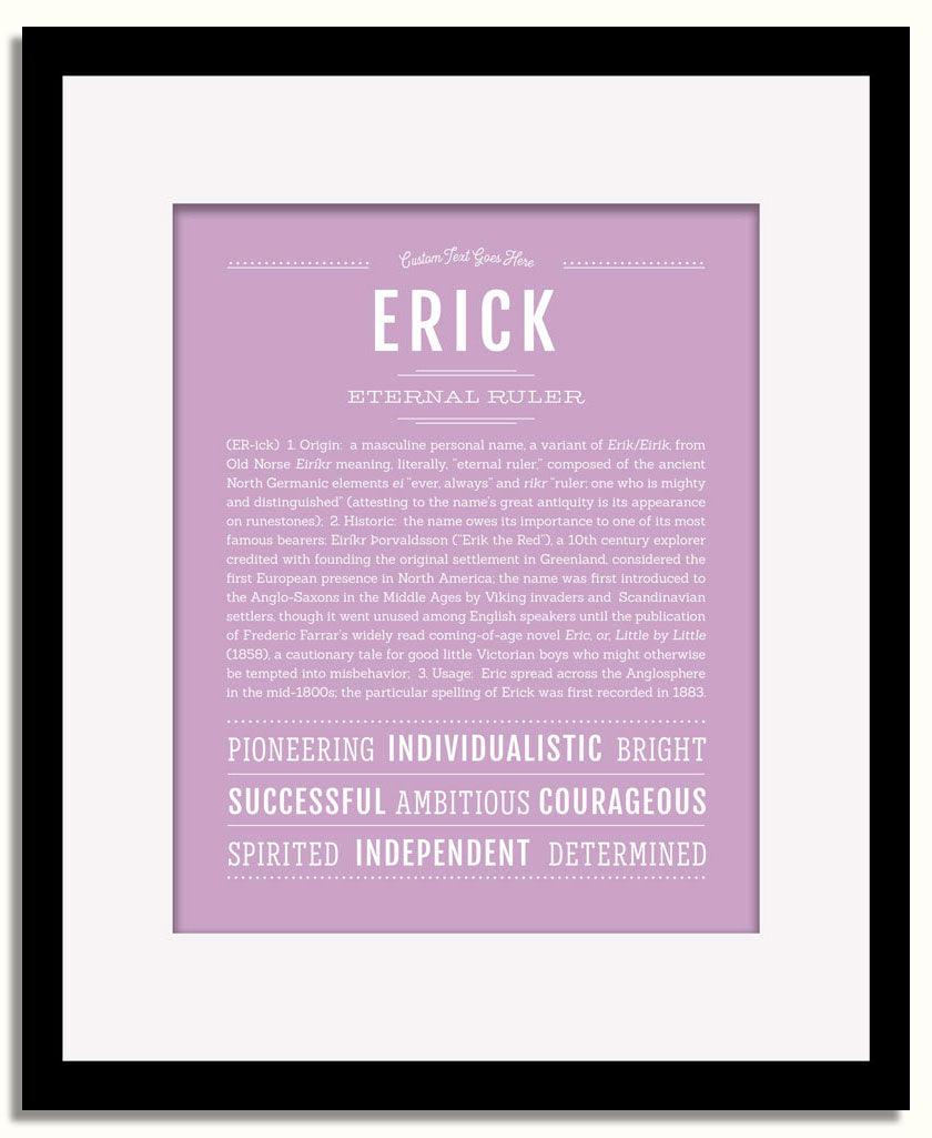 Frame Options | Lilac | Black Frame, Matted