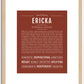 Ericka | Name Art Print