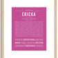 Ericka | Name Art Print