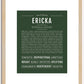 Ericka | Name Art Print