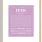 Ericka | Name Art Print