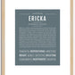 Ericka | Name Art Print