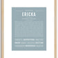 Ericka | Name Art Print