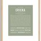 Ericka | Name Art Print