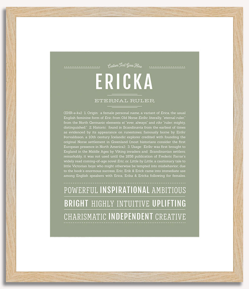 Ericka | Name Art Print