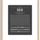 Erik | Name Art Print