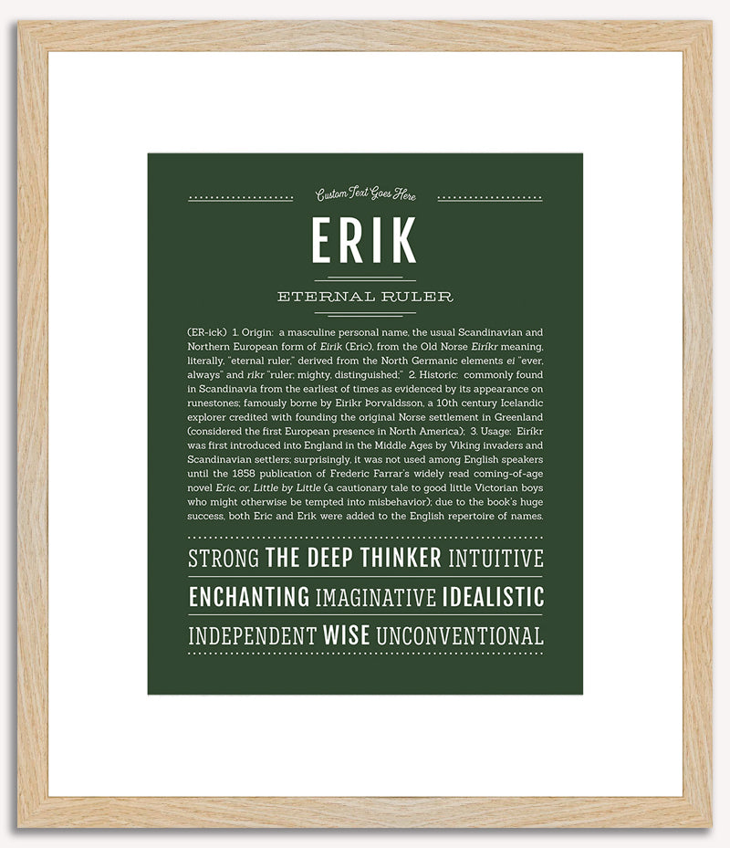 Erik | Name Art Print