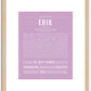 Erik | Name Art Print