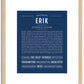 Erik | Name Art Print