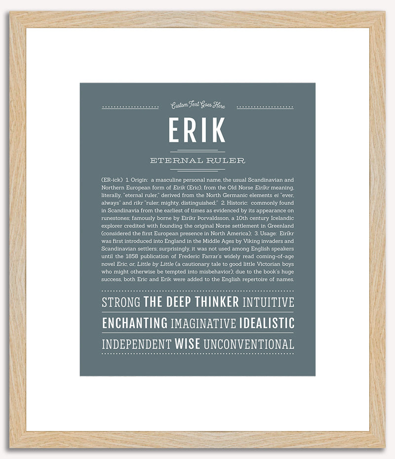 Erik | Name Art Print