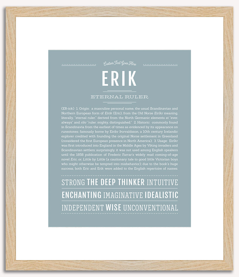 Erik | Name Art Print