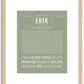 Erik | Name Art Print