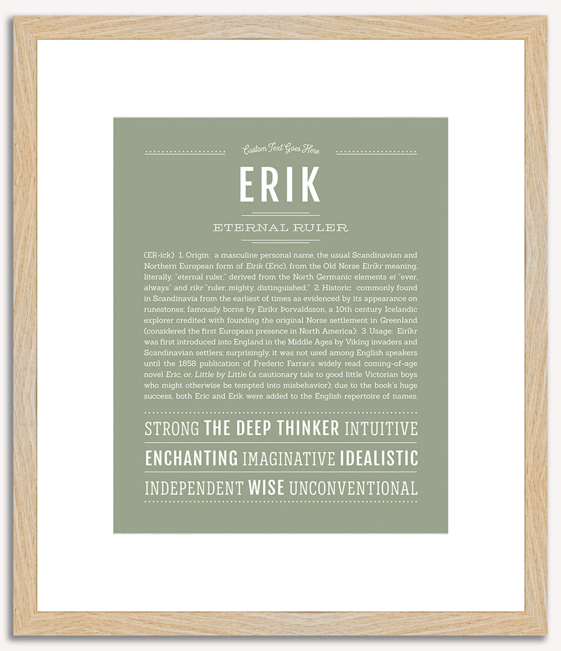 Erik | Name Art Print