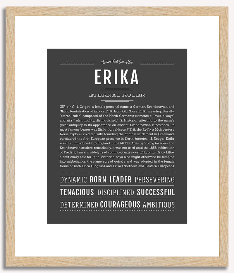 Erika | Name Art Print