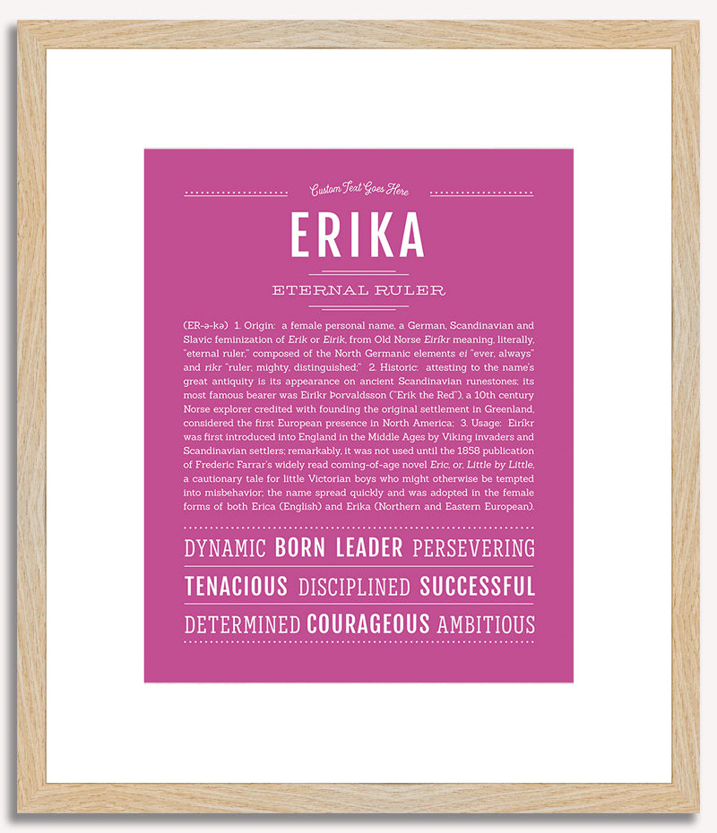 Erika | Name Art Print