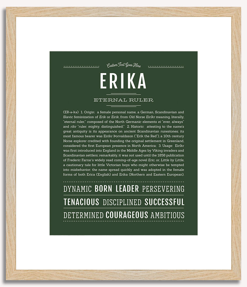 Erika | Name Art Print