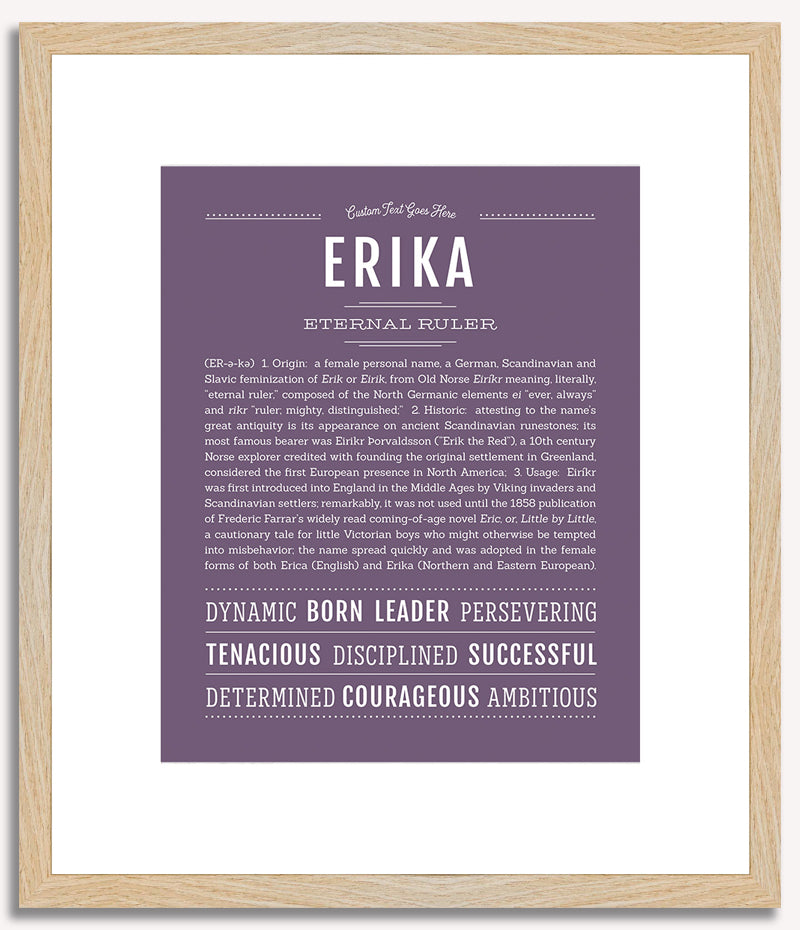 Erika | Name Art Print