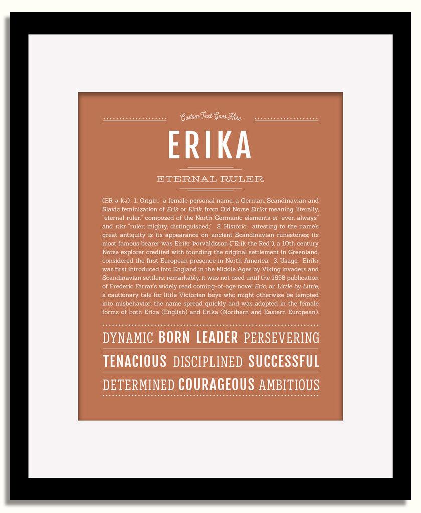 Frame Options | Terra Cotta | Black Frame, Matted