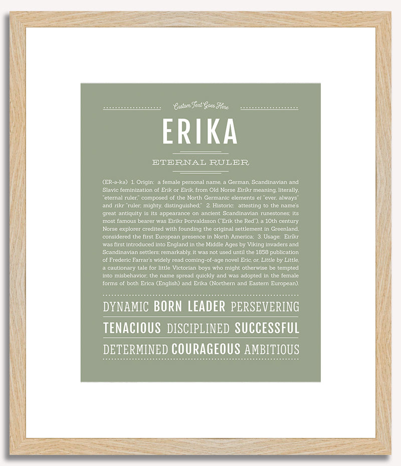 Erika | Name Art Print