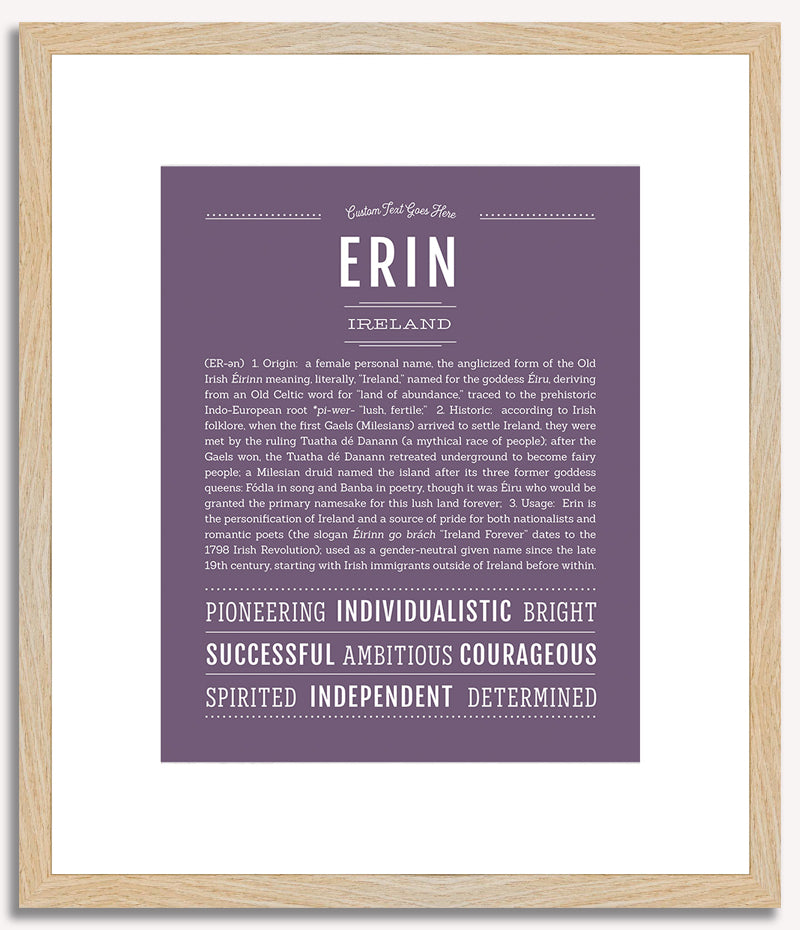 Erin (female) | Name Art Print