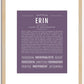 Erin (male) | Name Art Print