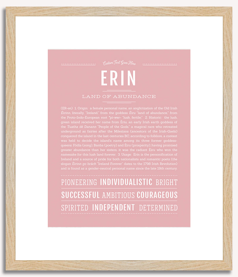 Erin (female) | Name Art Print