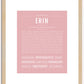 Erin (male) | Name Art Print