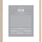 Erin (female) | Name Art Print