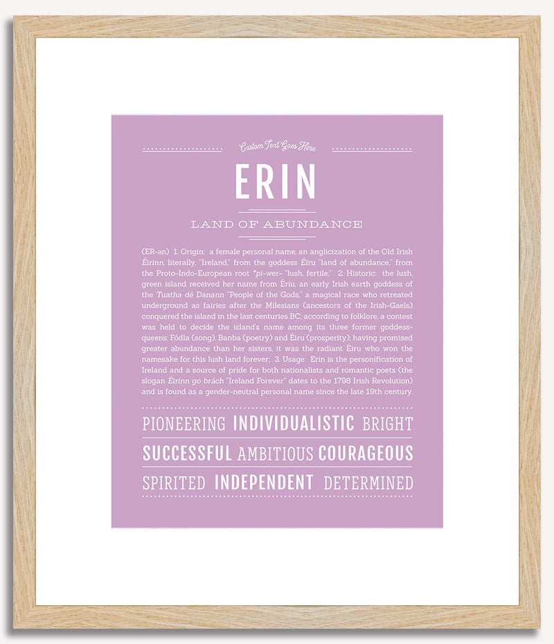 Erin (female) | Name Art Print