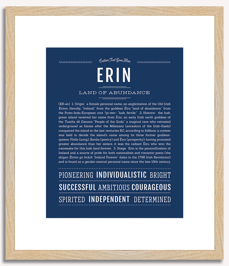 Erin (female) | Name Art Print