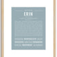 Erin (female) | Name Art Print