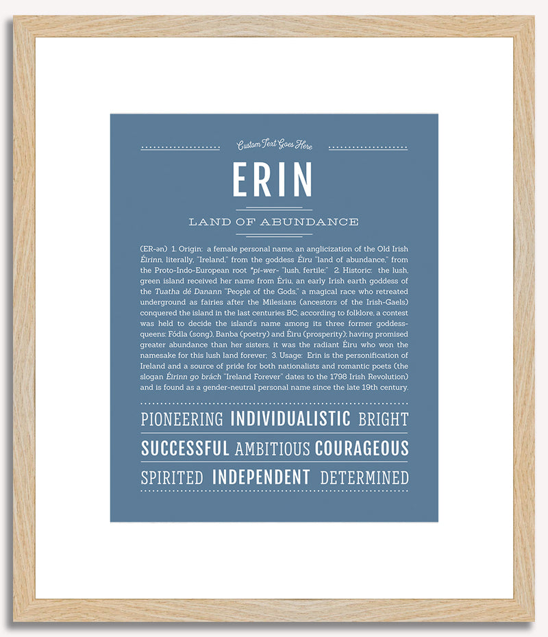 Erin (female) | Name Art Print