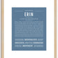 Erin (male) | Name Art Print