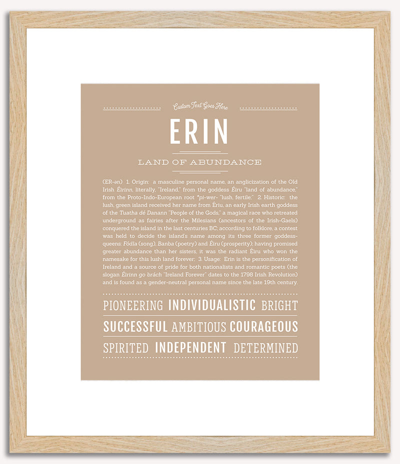 Erin (male) | Name Art Print