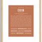 Erin (male) | Name Art Print