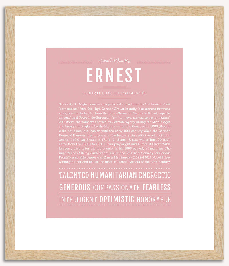 Ernest | Name Art Print